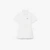 Abito camicia con gonna a pieghe in popeline Abito camicia con gonna a pieghe in popeline
