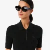 Abito da donna con colletto polo plissettato Abito da donna con colletto polo plissettato