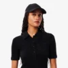 Abito da donna con collo a polo in maglia a coste morbida Abito da donna con collo a polo in maglia a coste morbida