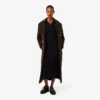 Abito da donna slim fit in cotone a costine con collo a polo Abito da donna slim fit in cotone a costine con collo a polo
