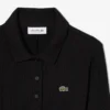 Abito da donna slim fit in cotone a costine con collo a polo Abito da donna slim fit in cotone a costine con collo a polo