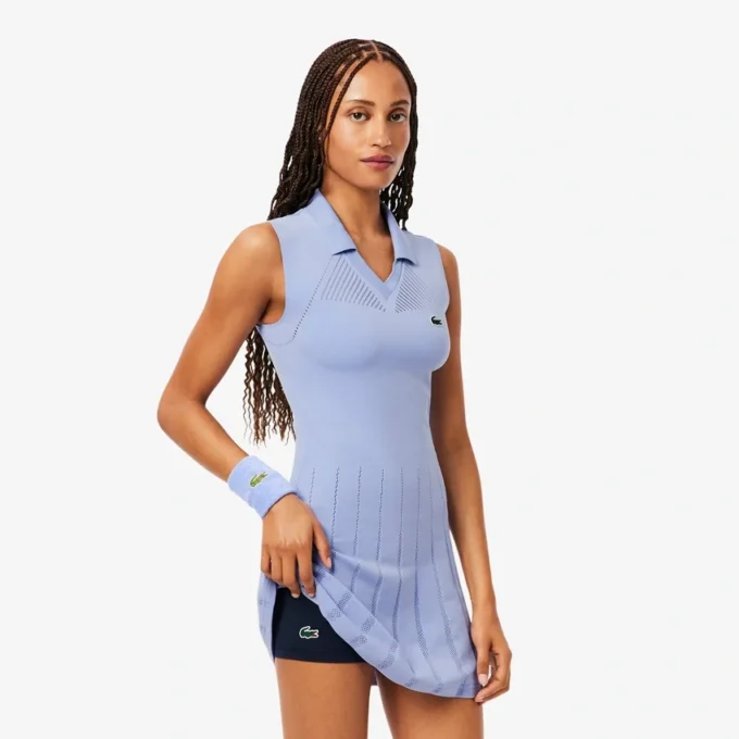 Abito da tennis elasticizzato da donna e pantaloncini Abito da tennis elasticizzato da donna e pantaloncini