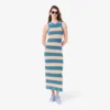 Abito in cotone a righe Abito in cotone a righe