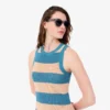 Abito in cotone a righe Abito in cotone a righe