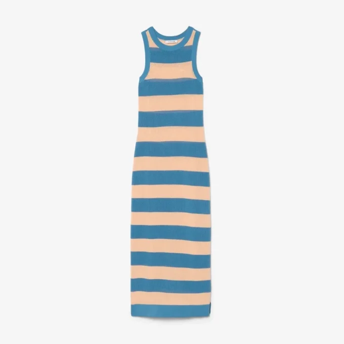 Abito in cotone a righe Abito in cotone a righe
