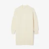 Abito-maglione da donna in lana con effetto patchwork Abito-maglione da donna in lana con effetto patchwork