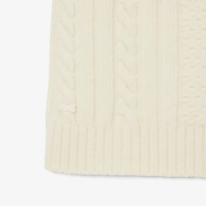 Abito-maglione da donna in lana con effetto patchwork Abito-maglione da donna in lana con effetto patchwork