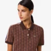 Abito polo da donna slim fit con monogramma Abito polo da donna slim fit con monogramma