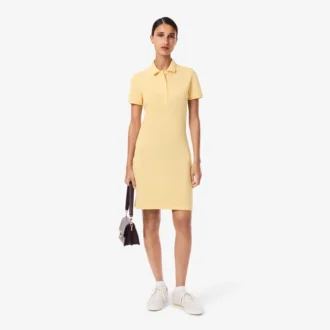 Abito polo da donna slim fit in tessuto elasticizzato Mini Piqua