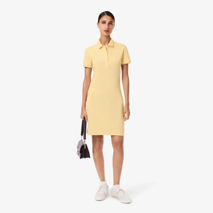 Abito polo da donna slim fit in tessuto elasticizzato Mini Piqua Abito polo da donna slim fit in tessuto elasticizzato Mini Piqua