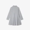 Abito polo in piqué elasticizzato a maniche lunghe per bambini Abito polo in piqué elasticizzato a maniche lunghe per bambini