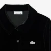 Abito polo in velluto elasticizzato lucido da bambina Abito polo in velluto elasticizzato lucido da bambina