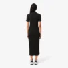 Abito polo lungo da donna in cotone a costine Abito polo lungo da donna in cotone a costine