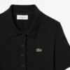 Abito polo lungo da donna in cotone a costine Abito polo lungo da donna in cotone a costine