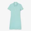 Abito polo mini in piqué elasticizzato slim fit da donna Abito polo mini in piqué elasticizzato slim fit da donna