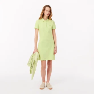 Abito polo mini in piqué elasticizzato slim fit da donna