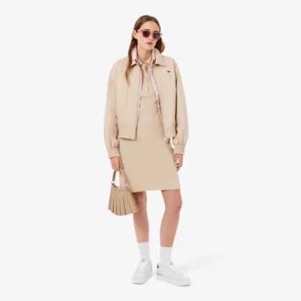 Abito polo mini in piqué elasticizzato slim fit da donna