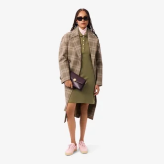Abito polo mini in piqué elasticizzato slim fit da donna