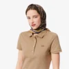 Abito polo mini in piqué elasticizzato slim fit da donna Abito polo mini in piqué elasticizzato slim fit da donna