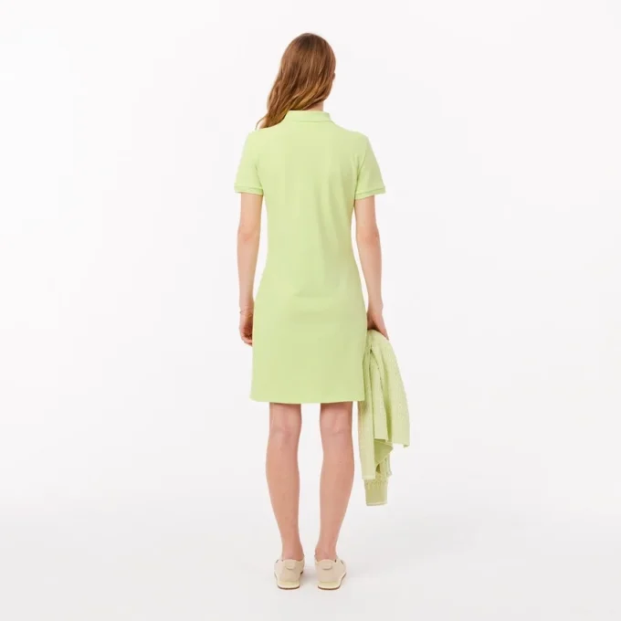 Abito polo mini in piqué elasticizzato slim fit da donna Abito polo mini in piqué elasticizzato slim fit da donna