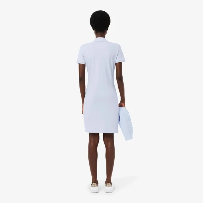 Abito polo mini in piqué elasticizzato slim fit da donna Abito polo mini in piqué elasticizzato slim fit da donna