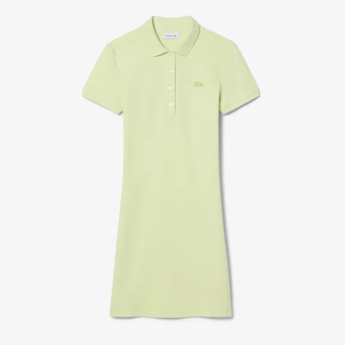 Abito polo mini in piqué elasticizzato slim fit da donna Abito polo mini in piqué elasticizzato slim fit da donna