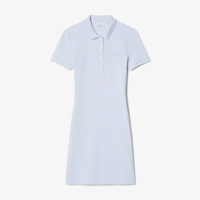 Abito polo mini in piqué elasticizzato slim fit da donna Abito polo mini in piqué elasticizzato slim fit da donna
