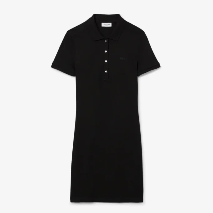 Abito polo mini in piqué elasticizzato slim fit da donna Abito polo mini in piqué elasticizzato slim fit da donna