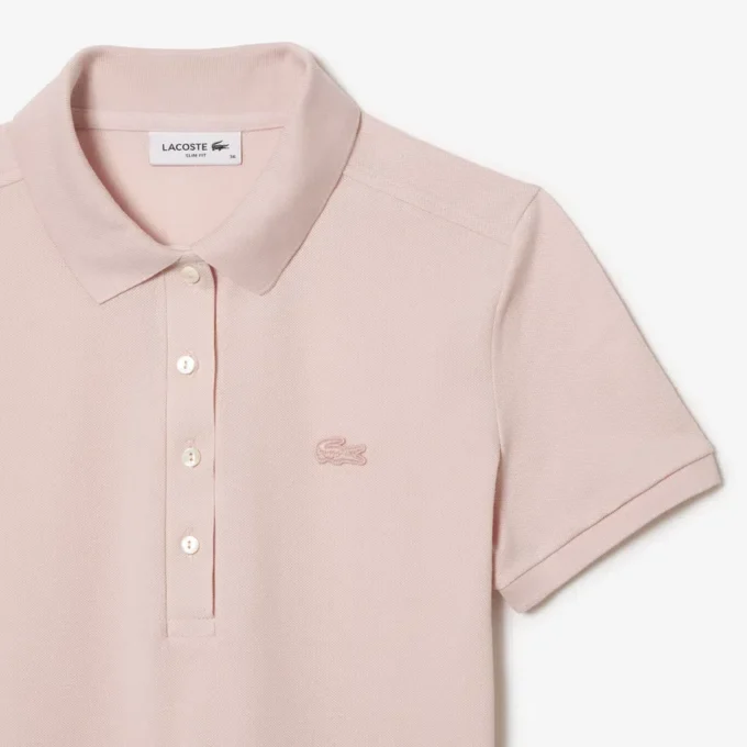 Abito polo mini in piqué elasticizzato slim fit da donna Abito polo mini in piqué elasticizzato slim fit da donna