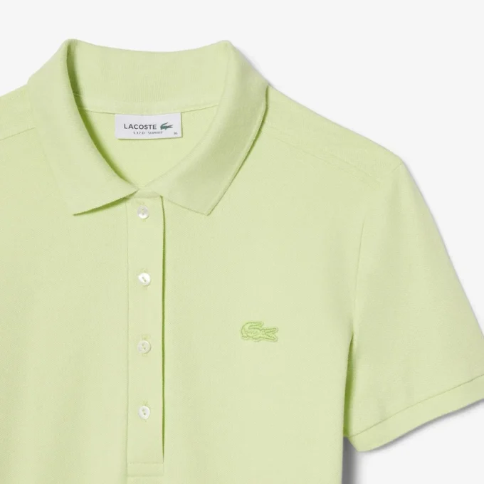Abito polo mini in piqué elasticizzato slim fit da donna Abito polo mini in piqué elasticizzato slim fit da donna