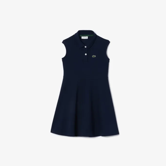 Abito polo senza maniche in piqué elasticizzato per bambini Abito polo senza maniche in piqué elasticizzato per bambini