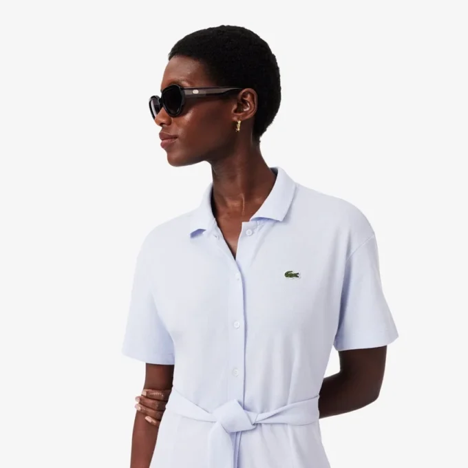 Abito polo svasato da donna in mini-piqué Abito polo svasato da donna in mini-piqué