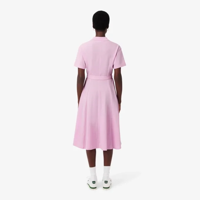 Abito polo svasato da donna in mini-piqué Abito polo svasato da donna in mini-piqué