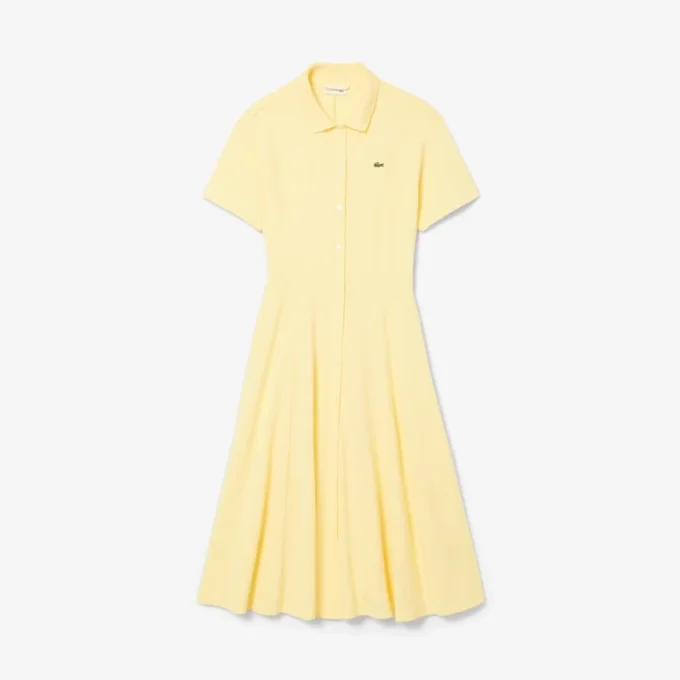 Abito polo svasato da donna in mini-piqué Abito polo svasato da donna in mini-piqué
