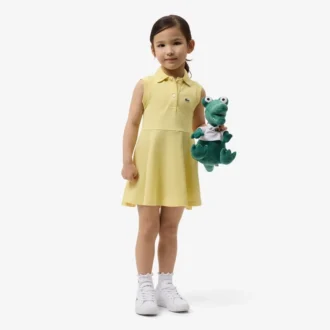 Abito senza maniche in tessuto Piqua elasticizzato Abito senza maniche in tessuto Piqua elasticizzato