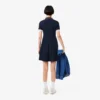 Abito skater da donna con collo Polo elasticizzato Abito skater da donna con collo Polo elasticizzato