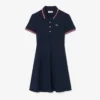 Abito skater da donna con collo Polo elasticizzato Abito skater da donna con collo Polo elasticizzato