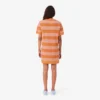 Abito T-shirt in maglia a rete a righe Abito T-shirt in maglia a rete a righe