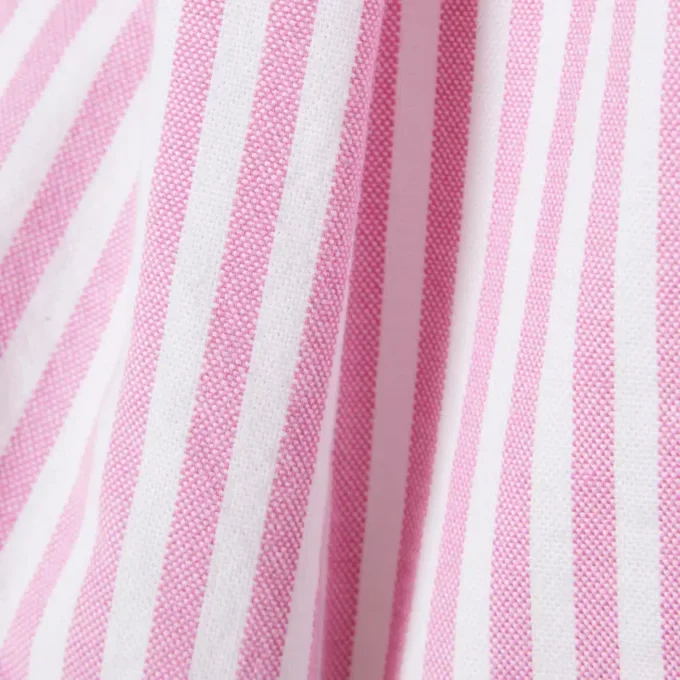 Bermuda a righe in tessuto Oxford elasticizzato Bermuda a righe in tessuto Oxford elasticizzato