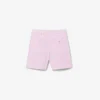 Bermuda a righe in tessuto Oxford elasticizzato Bermuda a righe in tessuto Oxford elasticizzato