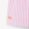 Bermuda a righe in tessuto Oxford elasticizzato Bermuda a righe in tessuto Oxford elasticizzato