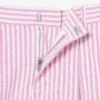 Bermuda a righe in tessuto Oxford elasticizzato Bermuda a righe in tessuto Oxford elasticizzato