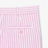 Bermuda a righe in tessuto Oxford elasticizzato Bermuda a righe in tessuto Oxford elasticizzato