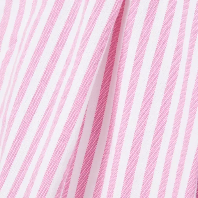 Bermuda a righe in tessuto Oxford elasticizzato Bermuda a righe in tessuto Oxford elasticizzato