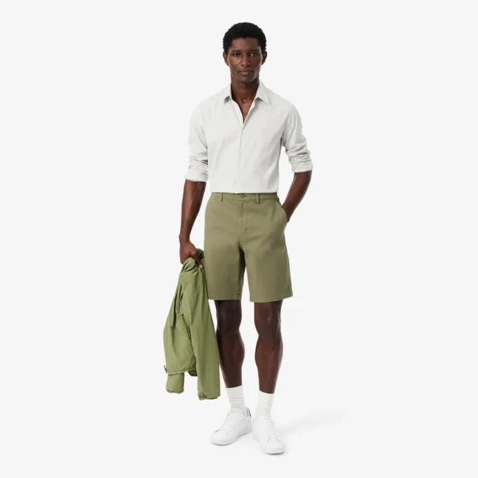 Bermuda chino in cotone elasticizzato Regular Fit Bermuda chino in cotone elasticizzato Regular Fit
