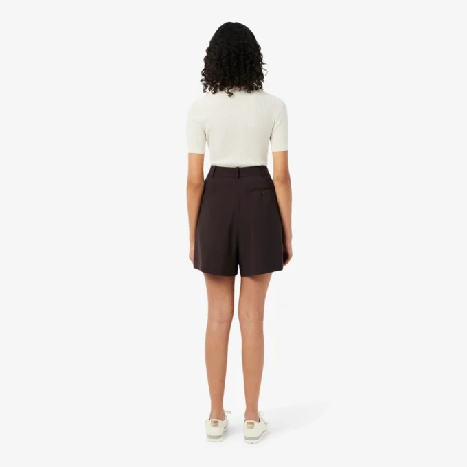 Bermuda oversize in The Blend di lana con pieghe Bermuda oversize in The Blend di lana con pieghe
