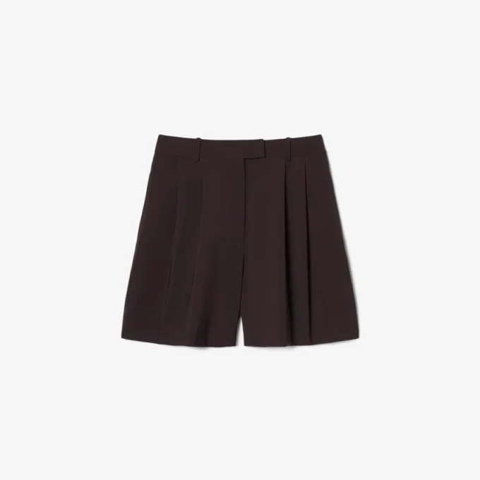 Bermuda oversize in The Blend di lana con pieghe Bermuda oversize in The Blend di lana con pieghe