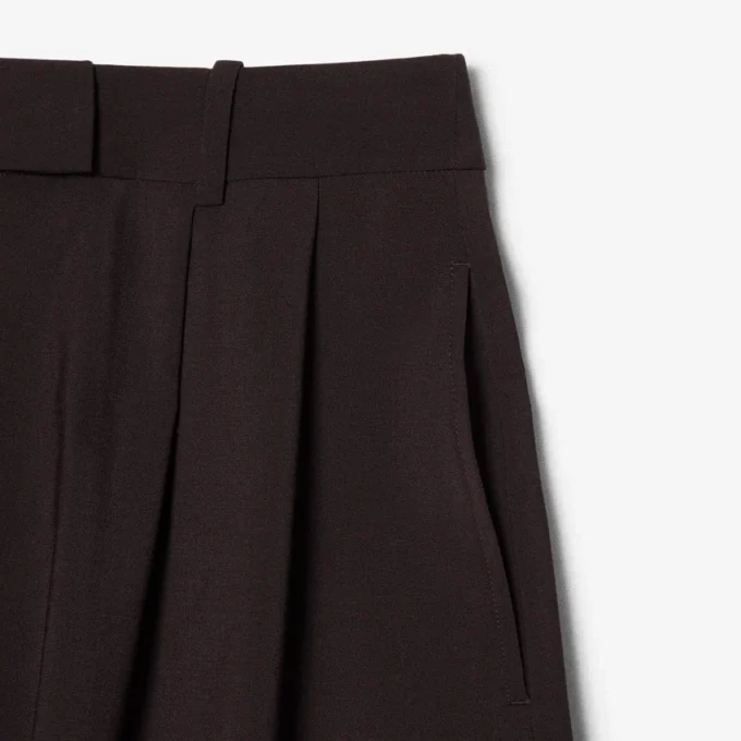 Bermuda oversize in The Blend di lana con pieghe Bermuda oversize in The Blend di lana con pieghe