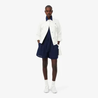 Bermuda oversize in The Blend of linen and fluid fabric