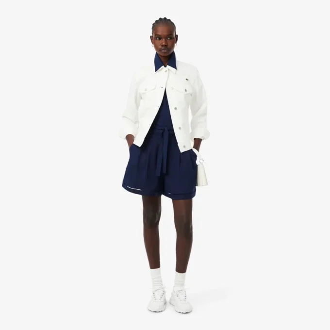 Bermuda oversize in The Blend of linen and fluid fabric Bermuda oversize in The Blend of linen and fluid fabric